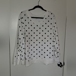 Polka-dot sweatshirt